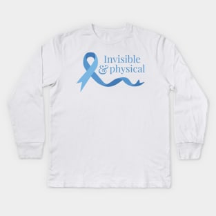 Invisible & Physical (Blue Ribbon) Kids Long Sleeve T-Shirt